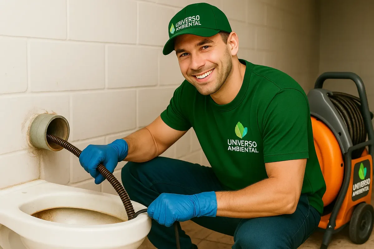 Desentupimento de vaso sanitário em Guarulhos
