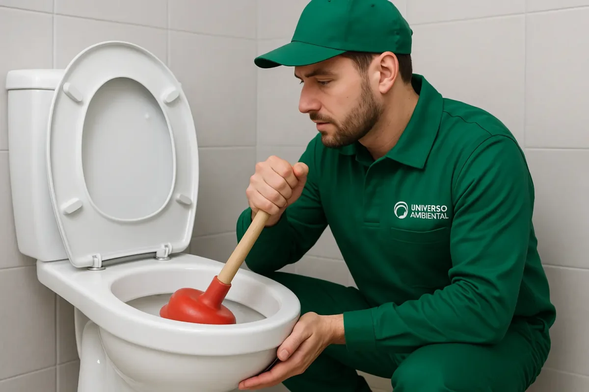 Desentupimento de vaso sanitário em Guarulhos