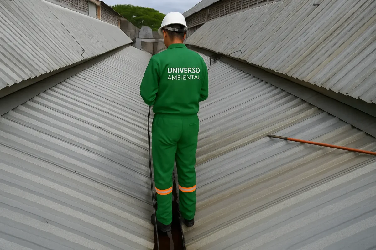 Limpeza de Calhas em Jandira: Serviço 24h | Universo Ambiental