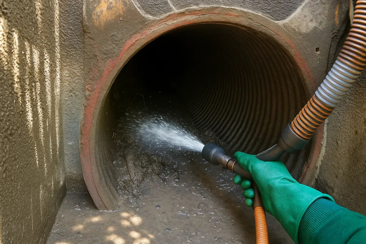 Quando usar hidrojateamento junto com coleta de efluentes?